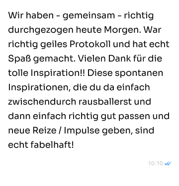Die Teilnehmer unseres Fitness-Coachings berichten von ihren positiven Erfahrungen.